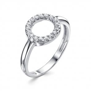 Серебряное кольцо АЛЬКОР с фианитом 01-1437/00КЦ-00 фото
