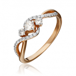 Золотое кольцо Platina с бриллиантом 01-1499-00-101-1110-30 фото