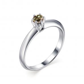 Серебряное кольцо АЛЬКОР с султанитом 01-1539/00СТ-00 фото