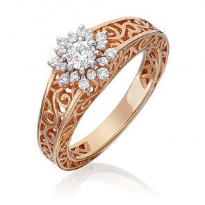 Золотое кольцо Platina с бриллиантом 01-1553-00-101-1110-30 фото