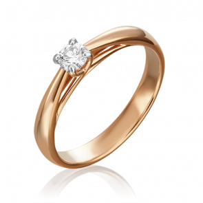 Золотое кольцо Platina с бриллиантом 01-1586-00-101-1110-30 фото