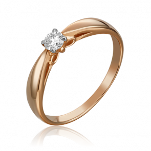 Золотое кольцо Platina с бриллиантом 01-1594-00-101-1110-30 фото