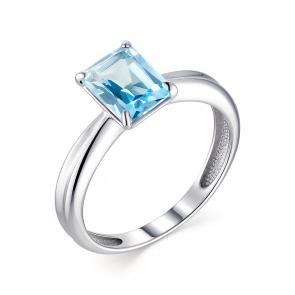Серебряное кольцо АЛЬКОР с топазом 01-1680/00ТБ-00 фото