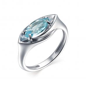 Серебряное кольцо АЛЬКОР с топазом 01-1710/00ТБ-00 фото