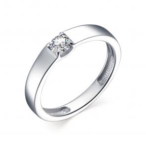 Серебряное кольцо АЛЬКОР с фианитом 01-1722/00КЦ-00 фото