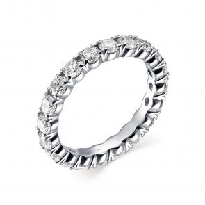 Серебряное кольцо АЛЬКОР с фианитом 01-1766/00КЦ-00 фото