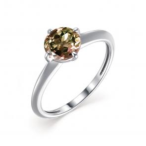 Серебряное кольцо АЛЬКОР с султанитом 01-1862/00СТ-00 фото