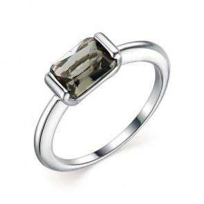 Серебряное кольцо АЛЬКОР с ювелирным кристаллом 01-1896/0ЧБК-00 фото