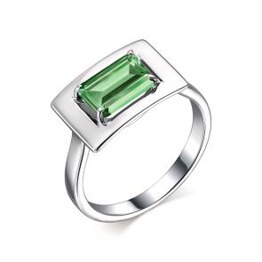 Серебряное кольцо АЛЬКОР с празиолитом 01-1986/000П-00 фото