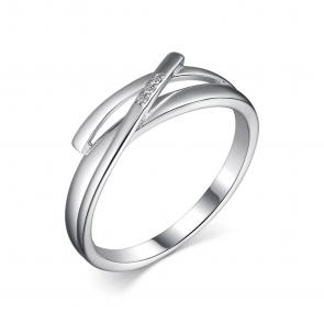 Серебряное кольцо АЛЬКОР с бриллиантом 01-2144/000Б-00 фото