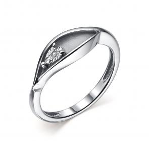 Серебряное кольцо АЛЬКОР с бриллиантом 01-2184/000Б-00 фото