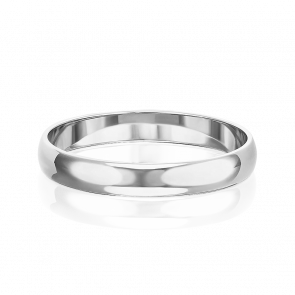 Обручальное кольцо из белого золота 3 мм Platina 01-2427-00-000-1120-11 фото