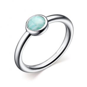 Кольцо из серебра АЛЬКОР с амазонитом 01-2632/0АМЗ-00 фото