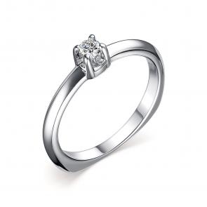 Серебряные кольца АЛЬКОР с муассанитом 01-2701/000М-00 фото