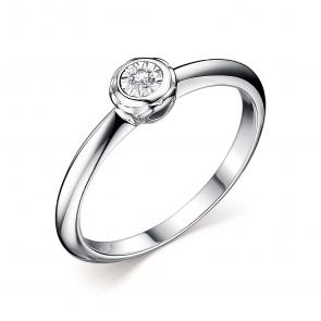 Серебряное кольцо АЛЬКОР с бриллиантом 01-2709/000Б-00 фото