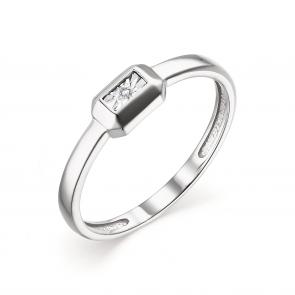 Серебряное кольцо АЛЬКОР с бриллиантом 01-2926/000Б-00 фото