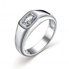 Серебряное кольцо АЛЬКОР с фианитом 01-2966/00КЦ-00 фото