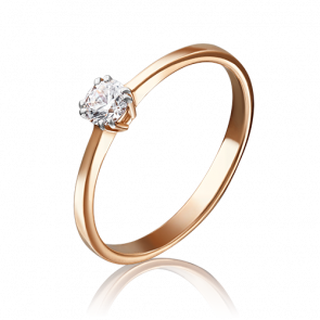 Золотое кольцо Platina с фианитом 01-3082-00-401-1110-03 фото