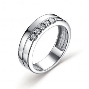 Серебряное кольцо АЛЬКОР с бриллиантом 01-3154/000Б-00 фото