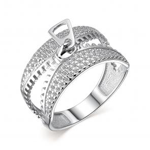 Серебряное кольцо АЛЬКОР с фианитом 01-3198/00КЦ-00 фото