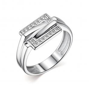 Серебряное кольцо АЛЬКОР с фианитом 01-3204/00КЦ-00 фото