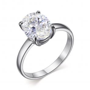 Серебряное кольцо АЛЬКОР с горным хрусталём 01-3276/00ГХ-00 фото