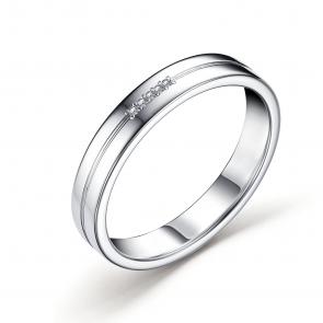 Серебряное кольцо АЛЬКОР с бриллиантом 01-3298/000Б-00 фото