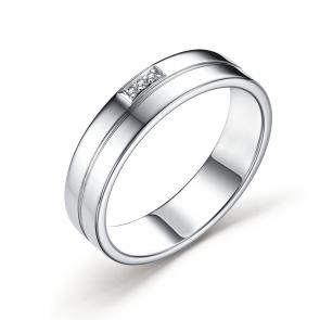 Серебряное кольцо АЛЬКОР с бриллиантом 01-3301/000Б-00 фото