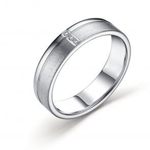 Серебряное кольцо АЛЬКОР с бриллиантом 01-3304/000Б-00 фото