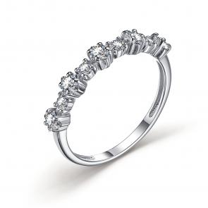 Серебряное кольцо АЛЬКОР с фианитом 01-3333/00КЦ-00 фото