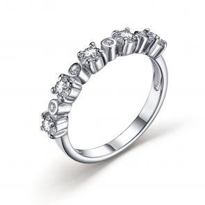 Серебряное кольцо АЛЬКОР с фианитом 01-3334/00КЦ-00 фото