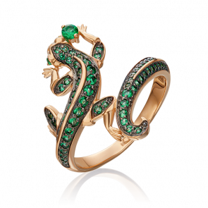 Золотое кольцо Platina с фианитом 01-3337-00-404-1110-52 фото