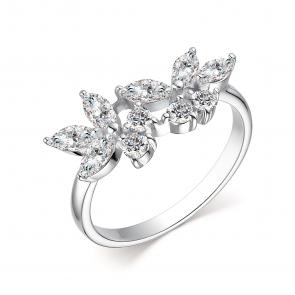 Серебряное кольцо АЛЬКОР с фианитом 01-3341/00КЦ-00 фото