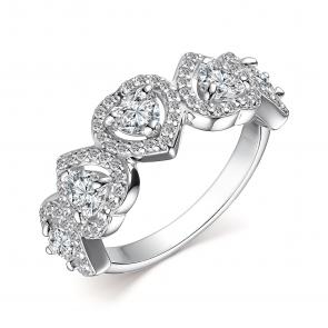 Серебряное кольцо АЛЬКОР с фианитом 01-3352/00КЦ-00 фото