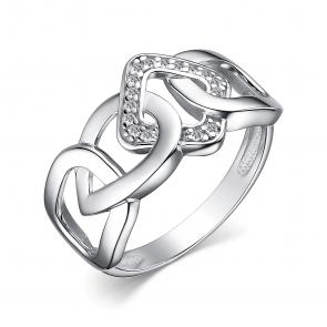 Серебряное кольцо АЛЬКОР с фианитом 01-3374/00КЦ-00 фото