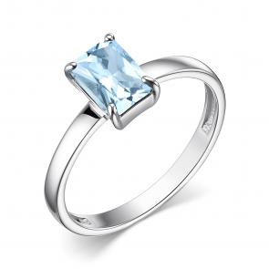 Серебряное кольцо АЛЬКОР с топазом 01-3512/00ТБ-00 фото