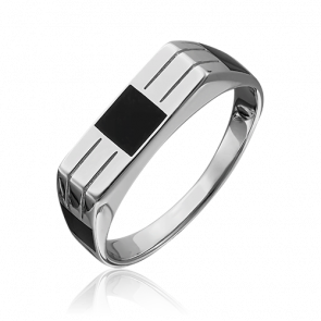 Кольцо из белого золота Platina с эмалью 01-3620-00-000-1120-25 фото