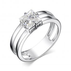 Серебряное кольцо АЛЬКОР с горным хрусталём 01-3635/00ГХ-00 фото