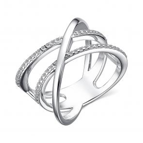 Серебряное кольцо АЛЬКОР с фианитом 01-3636/00КЦ-00 фото