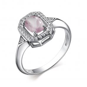 Серебряное кольцо АЛЬКОР с фианитом и кварцем 01-3669/00РК-00 фото