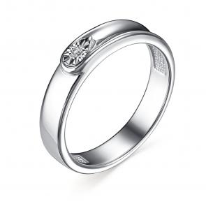 Серебряное кольцо АЛЬКОР с бриллиантом 01-3715/000Б-00 фото