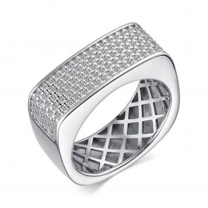 Серебряное кольцо АЛЬКОР с фианитом 01-3744/00КЦ-00 фото
