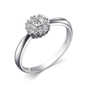 Серебряное кольцо АЛЬКОР с фианитом 01-3794/00КЦ-00 фото