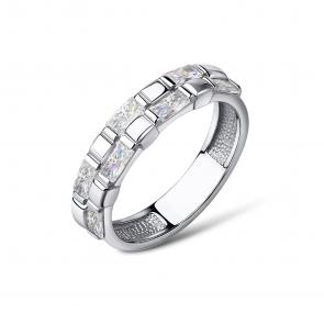 Серебряное кольцо АЛЬКОР с фианитом 01-3924/00КЦ-00 фото