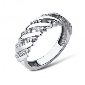 Серебряное кольцо АЛЬКОР с фианитом 01-3925/00КЦ-00 фото