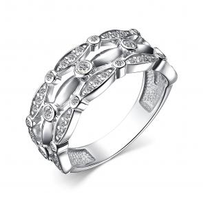 Серебряное кольцо АЛЬКОР с фианитом 01-3936/00КЦ-00 фото