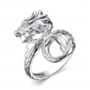 Серебряное кольцо АЛЬКОР с фианитом 01-3940/00КЦ-00 фото