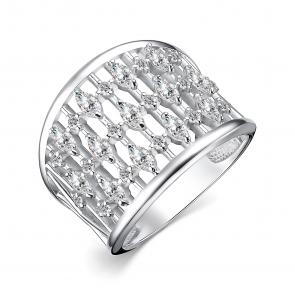 Серебряное кольцо АЛЬКОР с фианитом 01-3943/00КЦ-00 фото