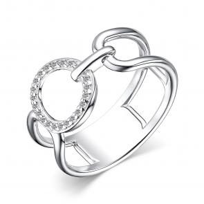 Серебряное кольцо АЛЬКОР с фианитом 01-3956/00КЦ-00 фото
