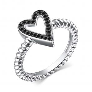 Серебряное кольцо АЛЬКОР с фианитом 01-3961/0КЦ1-17 фото